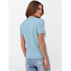 image:imageANRABESS Womens Short Sleeve Sweaters Wool BlendLight Blue