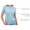 image:imageANRABESS Womens Short Sleeve Sweaters Wool BlendLight Blue