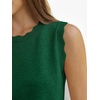 image:imageANRABESS Womens Sleeveless Scallop Knit Sweater VestForest Green