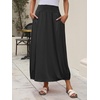 image:imageANRABESS Womens Summer Boho Flowy Maxi SkirtsBlack