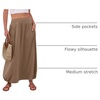 image:imageANRABESS Womens Summer Boho Flowy Maxi SkirtsKhaki