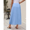 image:imageANRABESS Womens Summer Boho Flowy Maxi SkirtsLight Blue