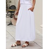 image:imageANRABESS Womens Summer Boho Flowy Maxi SkirtsWhite