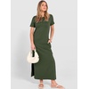 image:imageANRABESS Womens Summer Maxi Dresses Wrinkle Free with PocketsArmy Green