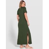 image:imageANRABESS Womens Summer Maxi Dresses Wrinkle Free with PocketsArmy Green