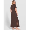 image:imageANRABESS Womens Summer Maxi Dresses Wrinkle Free with PocketsBrown