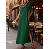 image:imageANRABESS Womens Summer Maxi Dresses Wrinkle Free with PocketsForest Green
