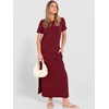 image:imageANRABESS Womens Summer Maxi Dresses Wrinkle Free with PocketsWine Red