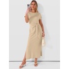 image:imageANRABESS Womens Summer WrinkleFree Maxi DressApricot