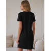 image:imageANRABESS Womens Wrinkle Free Summer Casual Short Sleeve Mini DressesBlack