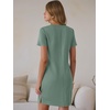 image:imageANRABESS Womens Wrinkle Free Summer Casual Short Sleeve Mini DressesLight Green