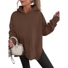 image:imageANRABESS Hoodies for Women Oversized Thumb Hole SweatshirtsCoffee