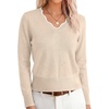 image:imageANRABESS Sweaters for Women Lightweight Fall CroppedAlmond White
