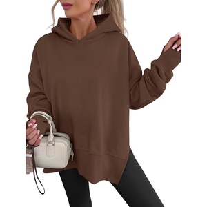 image:imageANRABESS Hoodies for Women Oversized Thumb Hole SweatshirtsCoffee