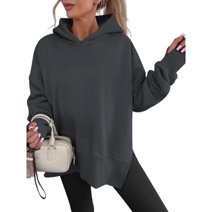 image:imageANRABESS Hoodies for Women Oversized Thumb Hole SweatshirtsDeep Grey
