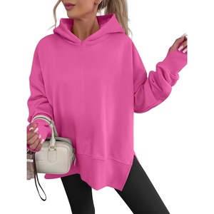 image:imageANRABESS Hoodies for Women Oversized Thumb Hole SweatshirtsHot Pink