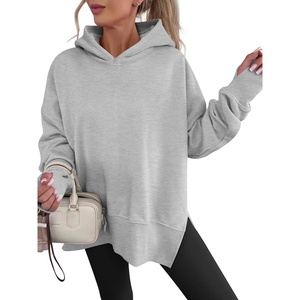 image:imageANRABESS Hoodies for Women Oversized Thumb Hole SweatshirtsLight Grey