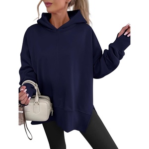 image:imageANRABESS Hoodies for Women Oversized Thumb Hole SweatshirtsNavy Blue