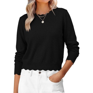 image:imageANRABESS Sweaters for Women Fall Long Sleeve LightweightBlack