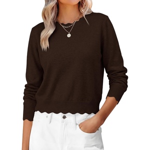 image:imageANRABESS Sweaters for Women Fall Long Sleeve LightweightCoffee