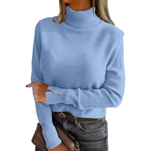 image:imageANRABESS Turtleneck Sweaters for Women Long Sleeve TopsSky