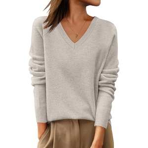 image:imageANRABESS Women 100 Wool Long Sleeve Sweaters Fall Business Casual OutfitsApricot