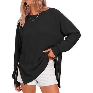 image:imageANRABESS Womens Oversized Crewneck Tunic SweatshirtBlack