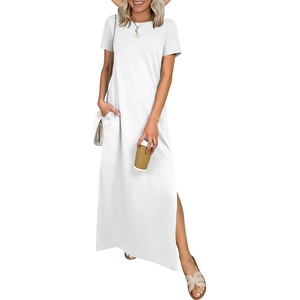 image:imageANRABESS Womens Summer Maxi Dresses Wrinkle Free with PocketsWhite