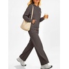 image:imageANRABESS 2 Piece Sets for Women Sweatsuits Fleece Lined 2026 Fall OutfitsBrown