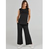 image:imageANRABESS 2 Piece Sets for Women Travel Airport OutfitsBlack