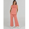 image:imageANRABESS 2 Piece Sets for Women Travel Airport OutfitsCoral