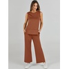 image:imageANRABESS 2 Piece Sets for Women Travel Airport OutfitsRust