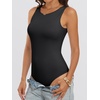 image:imageANRABESS Bodysuits for Women Summer Sleeveless Bodysuit Slim Fit Tank TopsBlack
