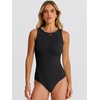 image:imageANRABESS Bodysuits for Women Summer Sleeveless Bodysuit Slim Fit Tank TopsBlack