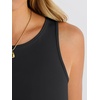 image:imageANRABESS Bodysuits for Women Summer Sleeveless Bodysuit Slim Fit Tank TopsBlack