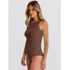image:imageANRABESS Bodysuits for Women Summer Sleeveless Bodysuit Slim Fit Tank TopsBrown