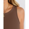 image:imageANRABESS Bodysuits for Women Summer Sleeveless Bodysuit Slim Fit Tank TopsBrown