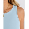image:imageANRABESS Bodysuits for Women Summer Sleeveless Bodysuit Slim Fit Tank TopsLight Blue