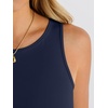 image:imageANRABESS Bodysuits for Women Summer Sleeveless Bodysuit Slim Fit Tank TopsNavy Blue