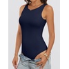 image:imageANRABESS Bodysuits for Women Summer Sleeveless Bodysuit Slim Fit Tank TopsNavy Blue