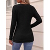 image:imageANRABESS Long Sleeve Shirts For Women Ribbed Fall Tunic TopBlack