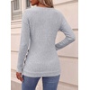 image:imageANRABESS Long Sleeve Shirts For Women Ribbed Fall Tunic TopGrey
