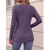 image:imageANRABESS Long Sleeve Shirts For Women Ribbed Fall Tunic TopPurple
