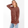 image:imageANRABESS Long Sleeve Shirts For Women Ribbed Fall Tunic TopRust Orange