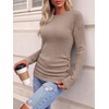 image:imageANRABESS Long Sleeve Shirts For Women Ribbed Fall Tunic TopTan