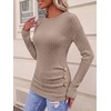 image:imageANRABESS Long Sleeve Shirts For Women Ribbed Fall Tunic TopTan