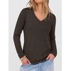 image:imageANRABESS Long Sleeve Shirts for Women Wrinkle Free V Neck Fall TopDark Brown