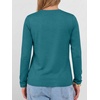 image:imageANRABESS Long Sleeve Shirts for Women Wrinkle Free V Neck Fall TopTeal Blue