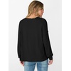 image:imageANRABESS Long Sleeve T Shirts for Women Oversized TopsBlack
