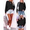 image:imageANRABESS Long Sleeve T Shirts for Women Oversized TopsBlack